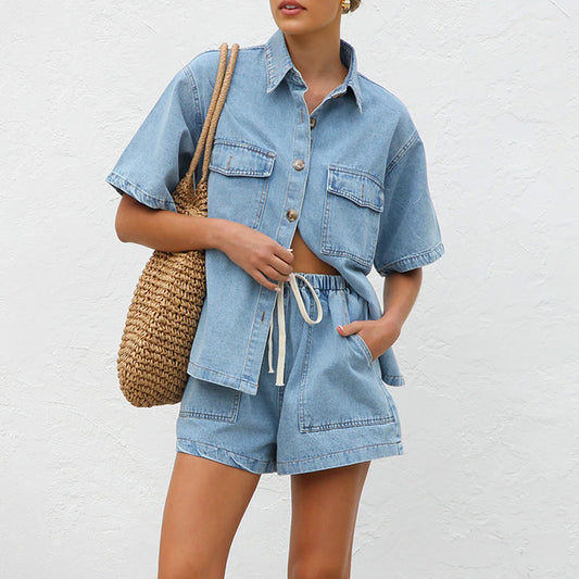 Denim Utility Two-Piece Set Easy outfit. Instant cool.