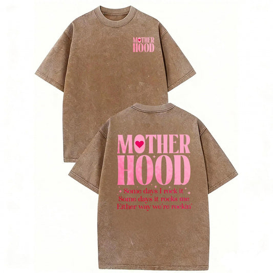 Oversized Crew Neck Mom Gift Motherhood Graphic Tee