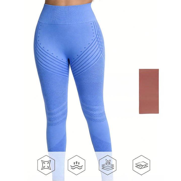 Jacquard Butt-Lifting Tummy Control Yoga Leggings