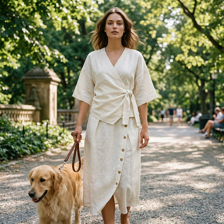 Casual two-piece skirt set