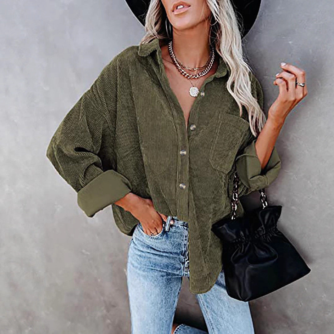 Corduroy Button-Down Shirt