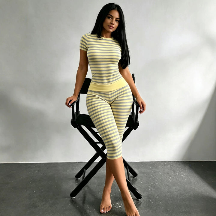 Striped two-tone home set