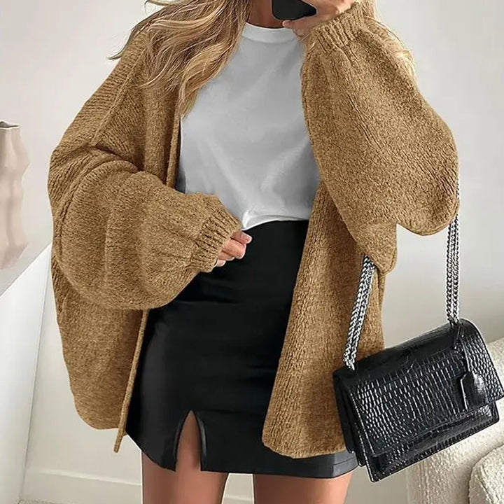 Casual Knit Cardigan – Loose Fit Commuter Sweater Outerwear