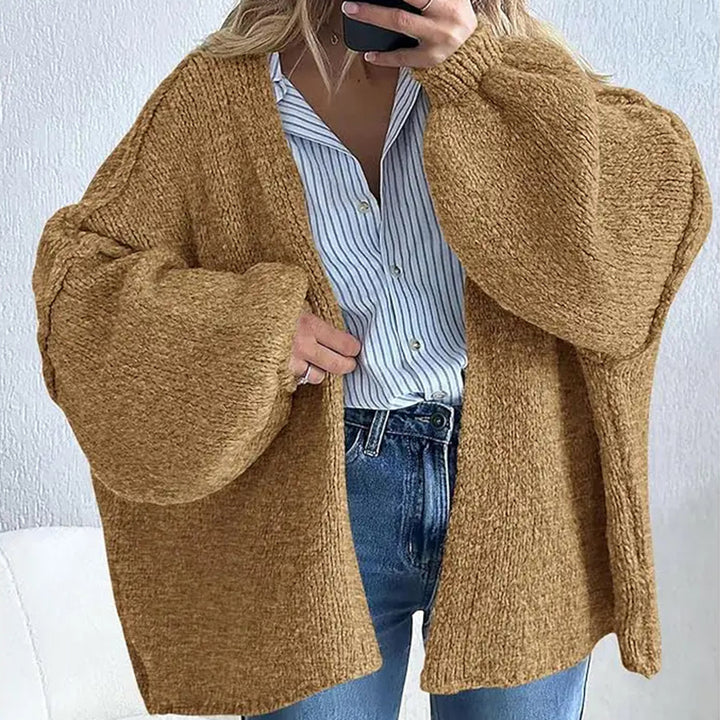 Casual Knit Cardigan – Loose Fit Commuter Sweater Outerwear