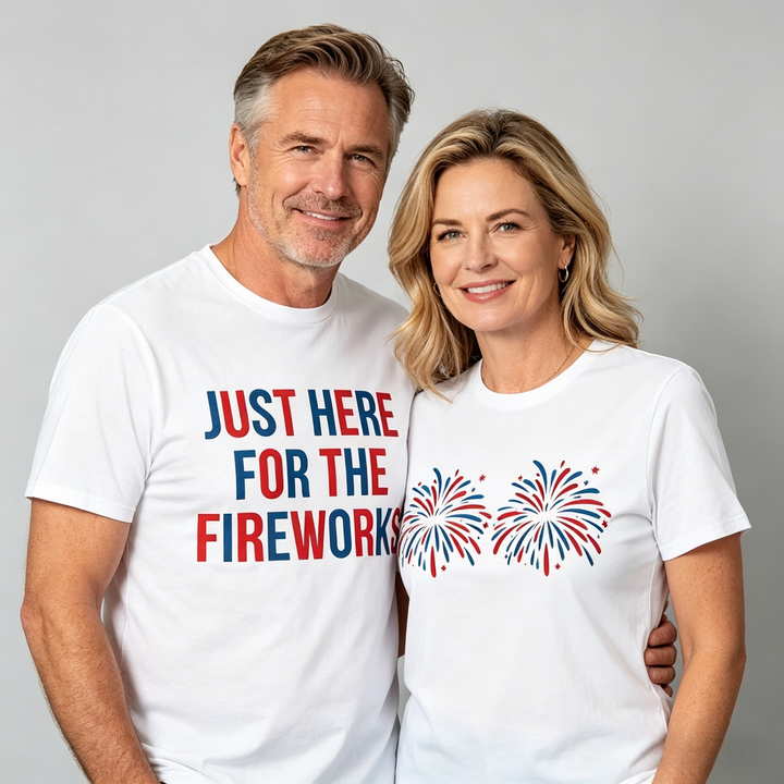 Fireworks Graphic Tee — Matching Couple&