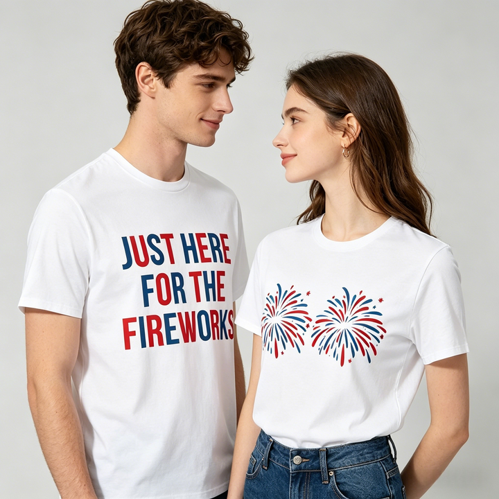 Fireworks Graphic Tee — Matching Couple&