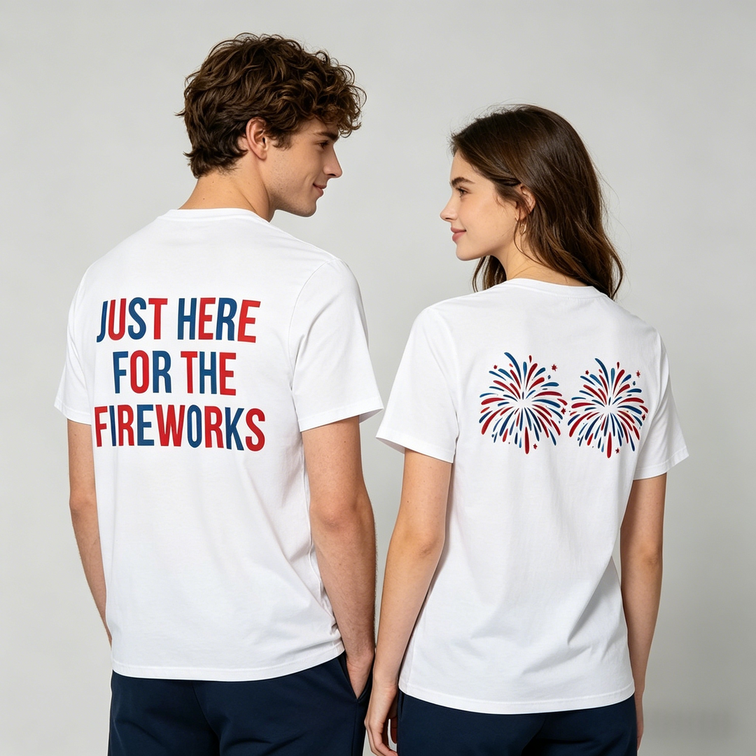 Fireworks Graphic Tee — Matching Couple&