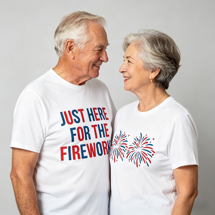 Fireworks Graphic Tee — Matching Couple&