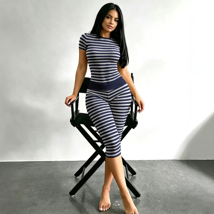 Striped two-tone home set