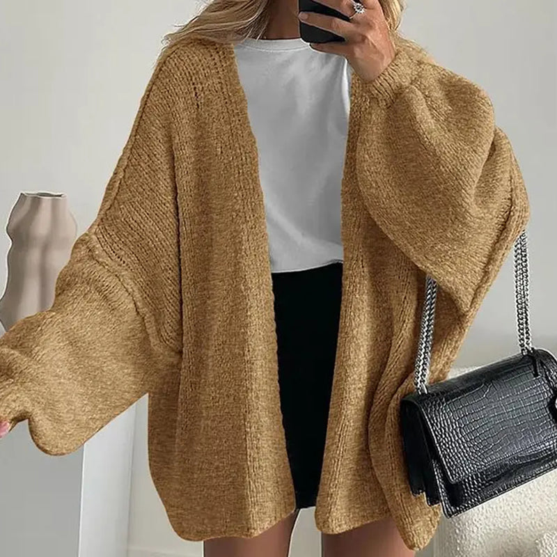 Casual Knit Cardigan – Loose Fit Commuter Sweater Outerwear