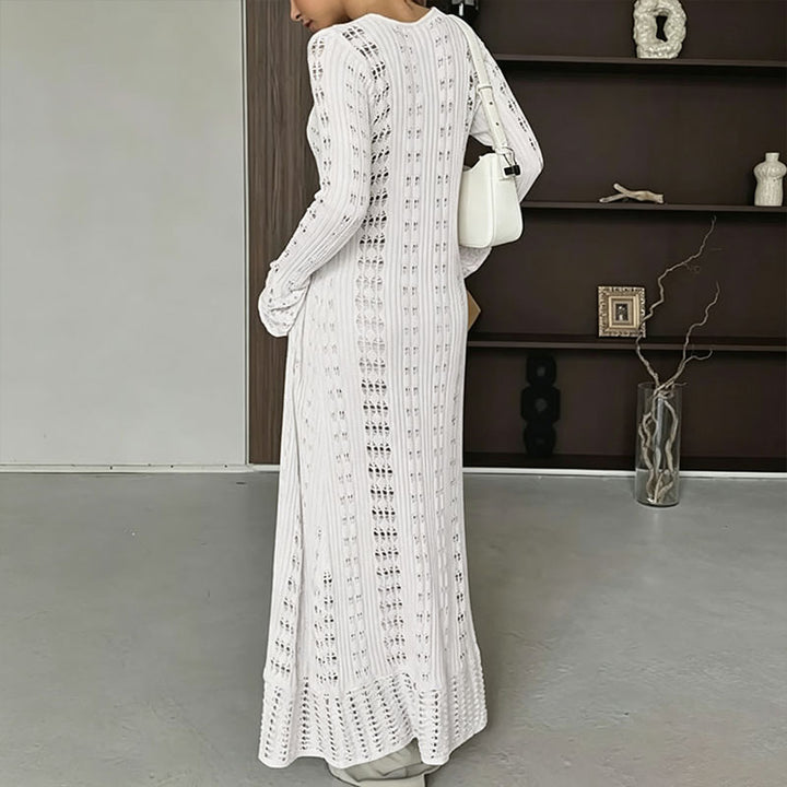 Cut-out Ruffled Flared-Sleeve Jacket