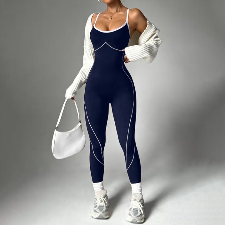 Color Block Yoga Jumpsuit