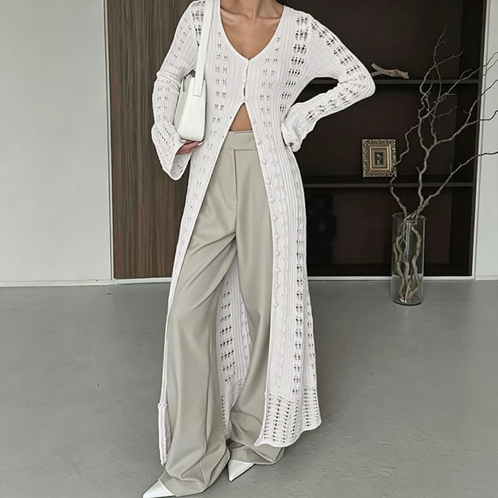 Cut-out Ruffled Flared-Sleeve Jacket