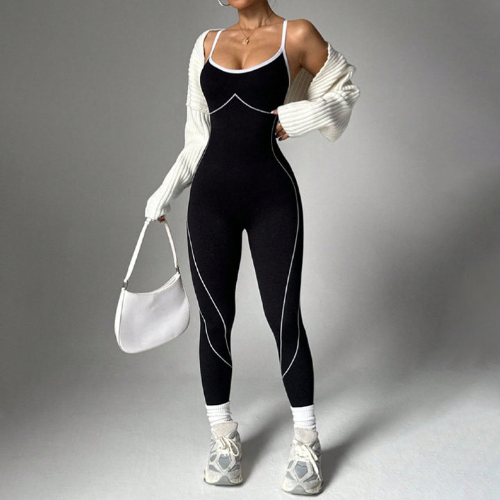 Color Block Yoga Jumpsuit