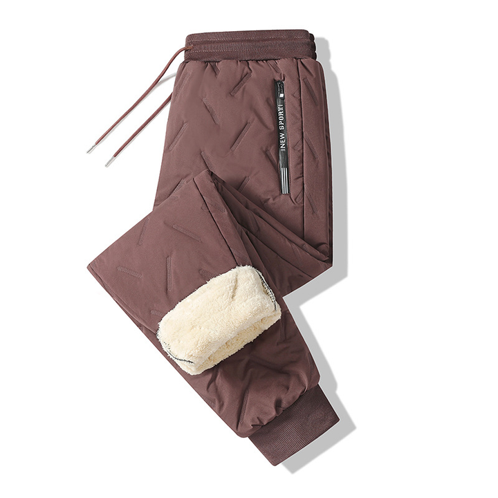 Fleece-lined winter warm trousers
