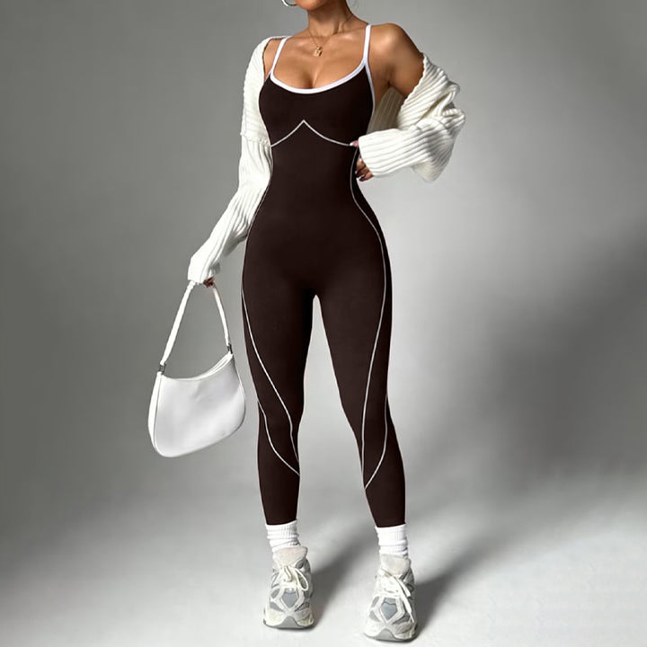 Color Block Yoga Jumpsuit