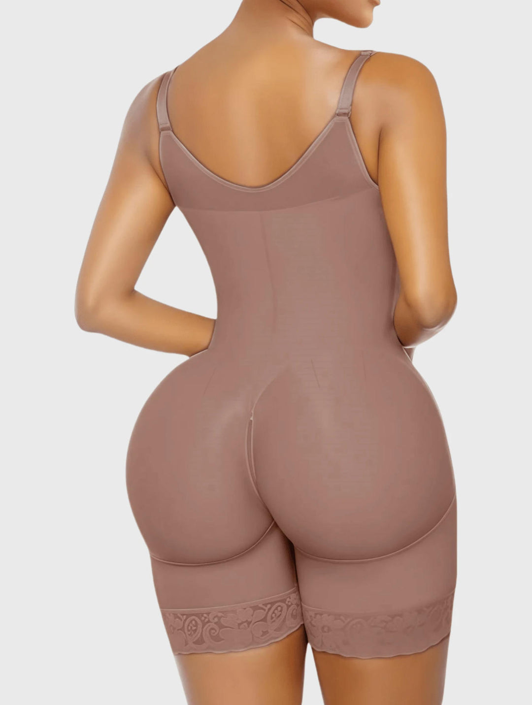 Full Body Shaper with Built-in Bra, High Compression Shapewear with Front Zipper &amp; Butt Lifter