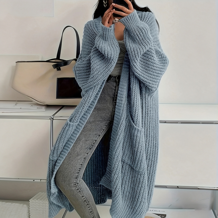Oversized Chunky Knit Long Cardigan