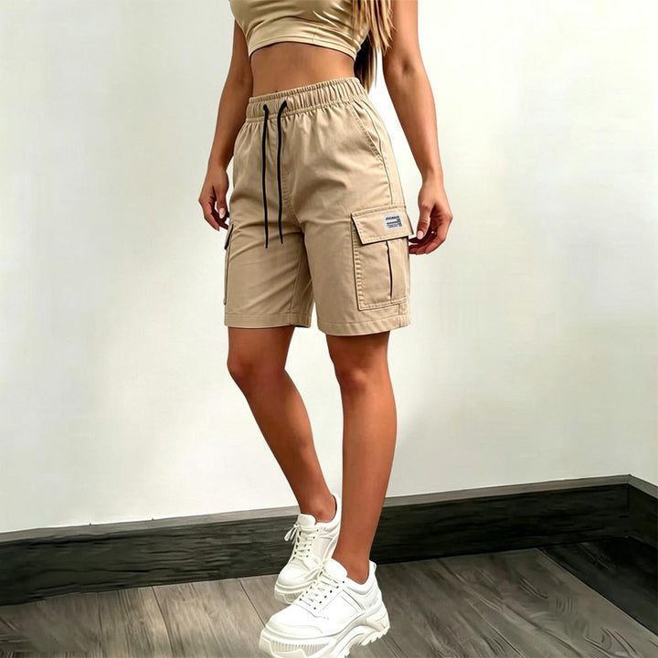 Solid color, simple, casual, and versatile five-point pants