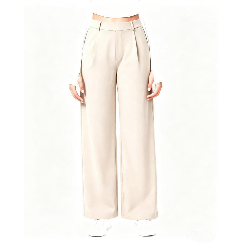 Office Daily Wide Leg Suit Trousers