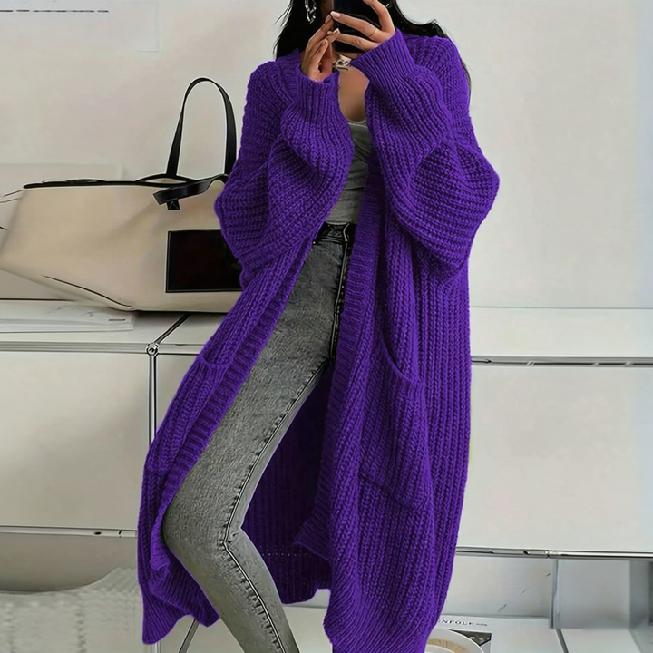 Oversized Chunky Knit Long Cardigan