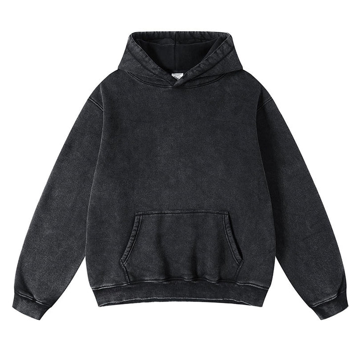Plus-size hooded sweatshirt