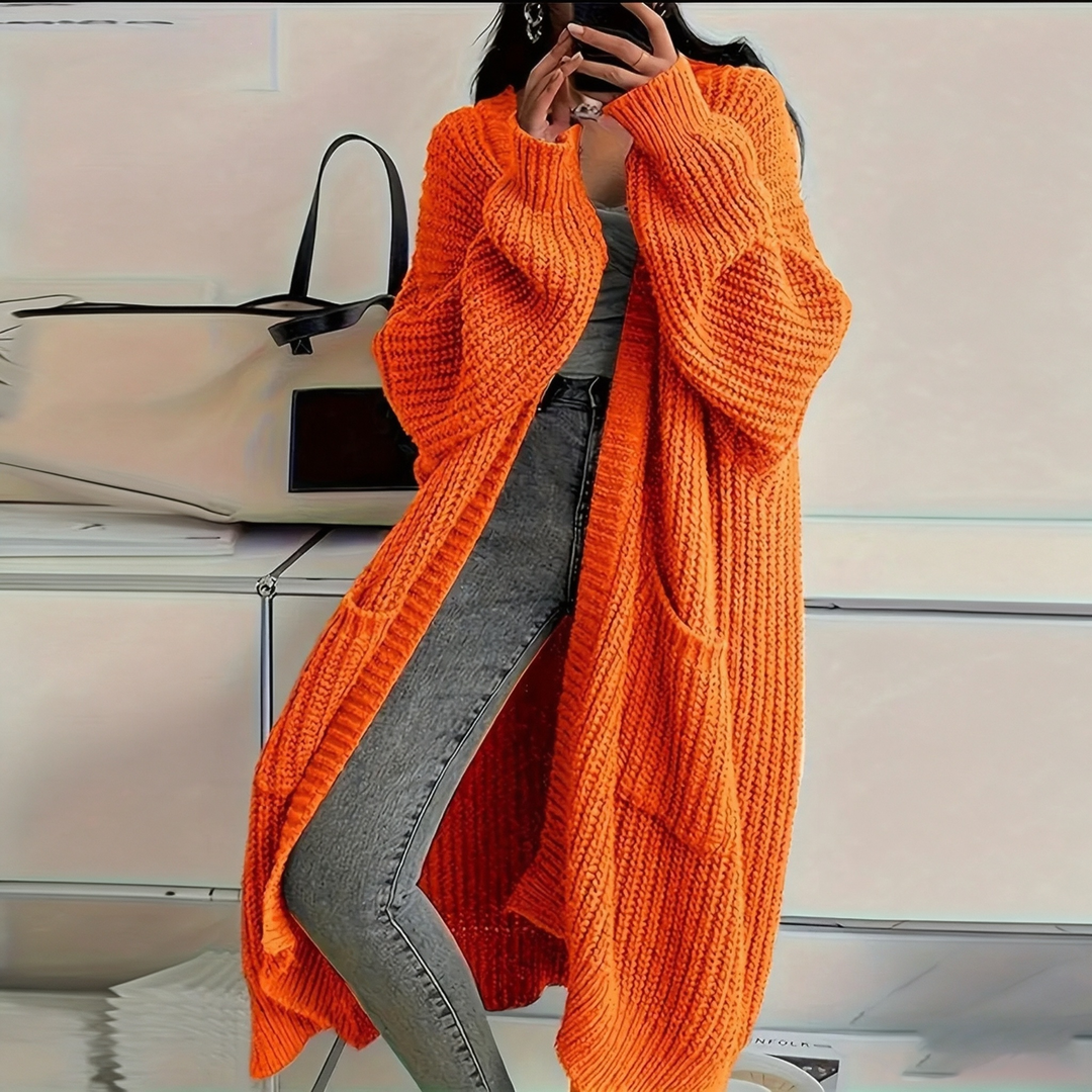 Oversized Chunky Knit Long Cardigan