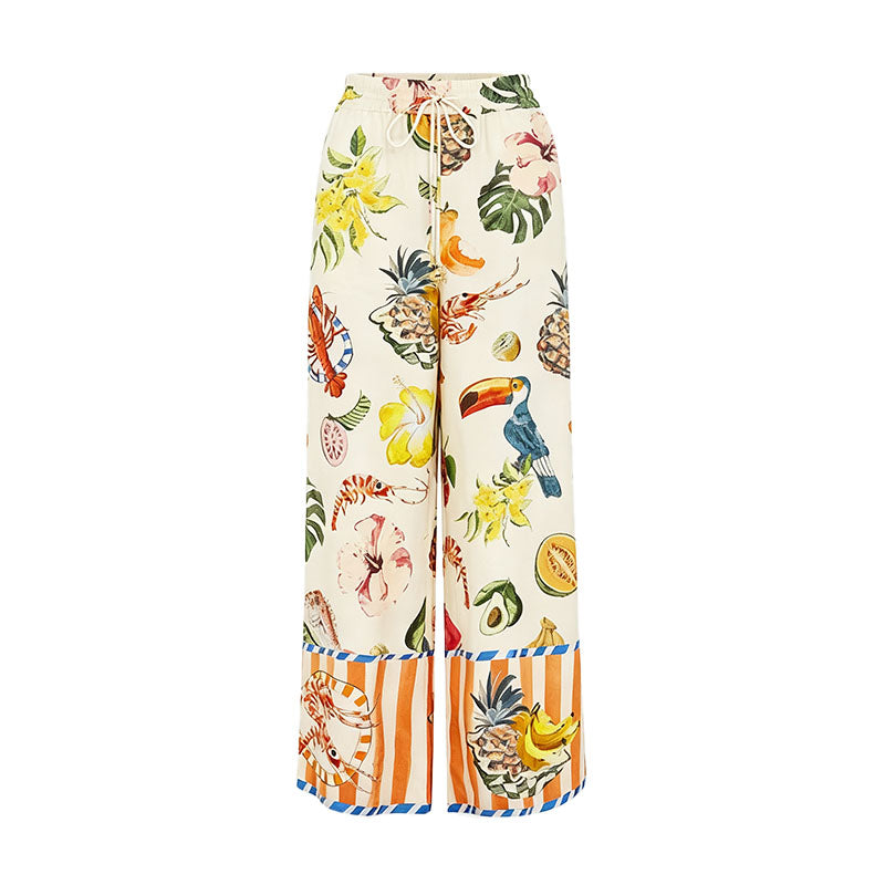 Short-sleeved shirt and trousers two-piece set