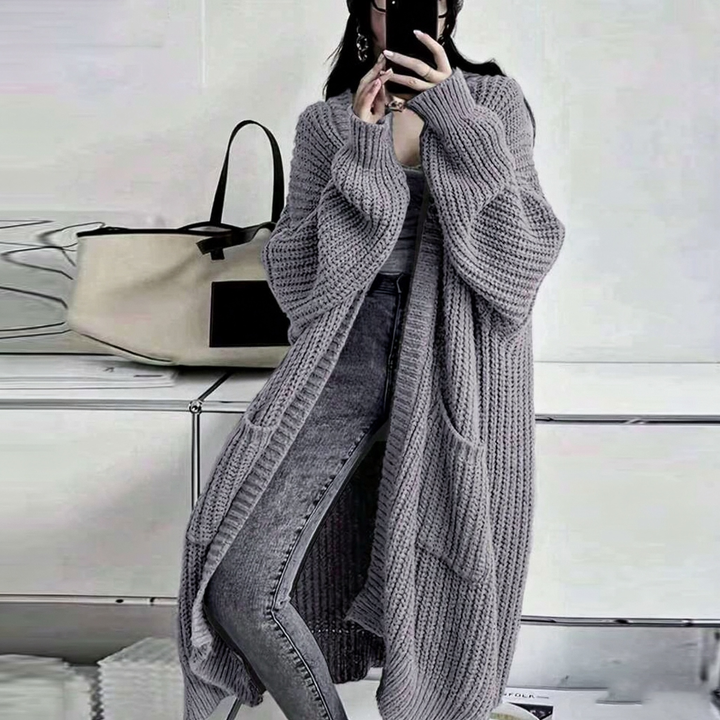 Oversized Chunky Knit Long Cardigan