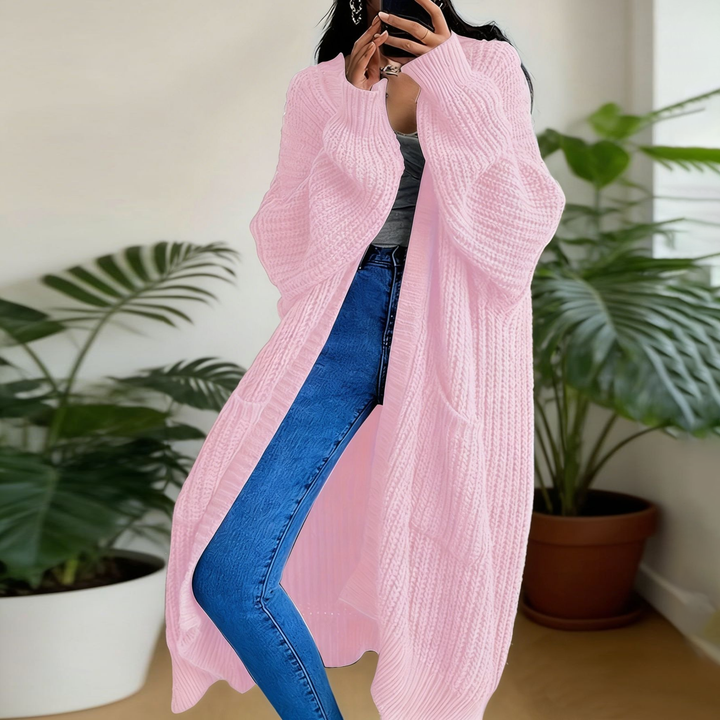 Oversized Chunky Knit Long Cardigan