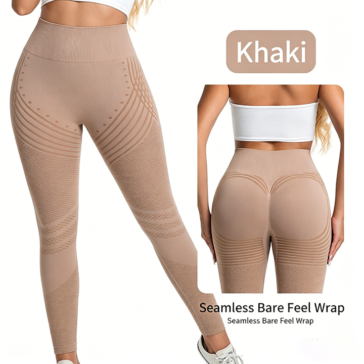 Jacquard Butt-Lifting Tummy Control Yoga Leggings