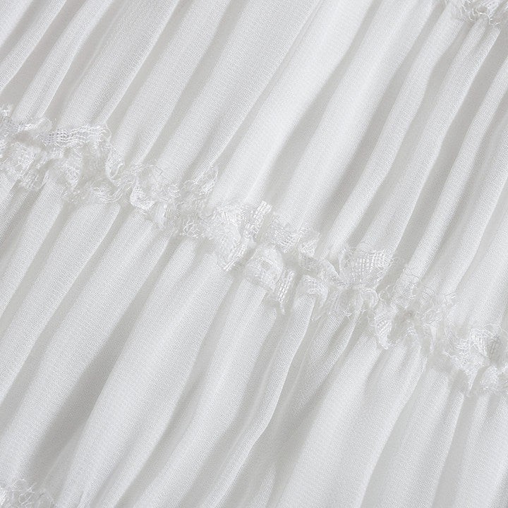 Cream Smocked Halter Maxi Dress | Sleeveless Crinkle Cotton A-Line Beach Dress