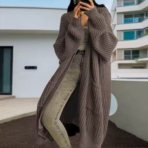 Oversized Chunky Knit Long Cardigan