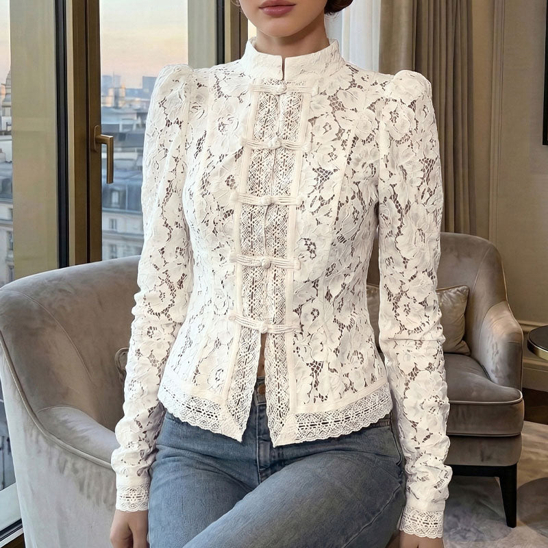 Hollow Lace Top