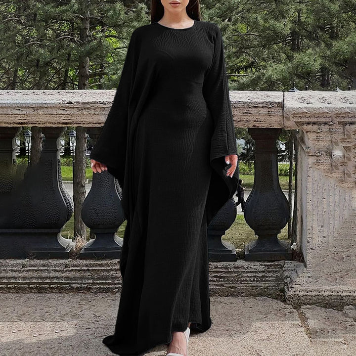 Batwing-sleeve maxi dress