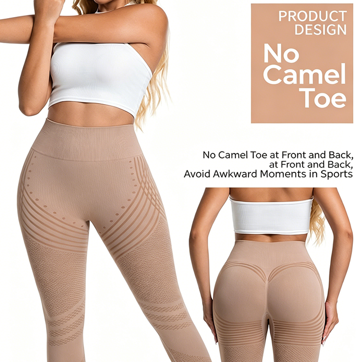 Jacquard Butt-Lifting Tummy Control Yoga Leggings
