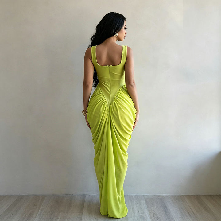 Form-fitting evening gown