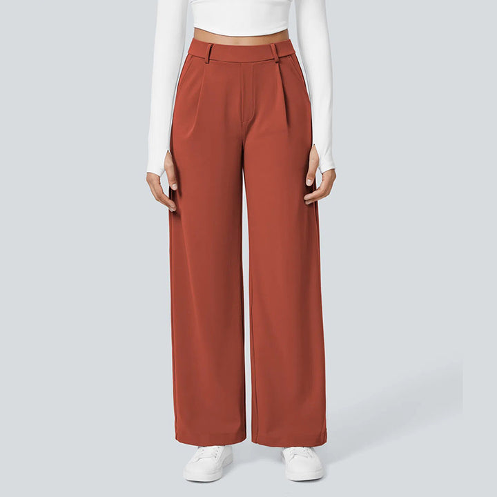 Office Daily Wide Leg Suit Trousers