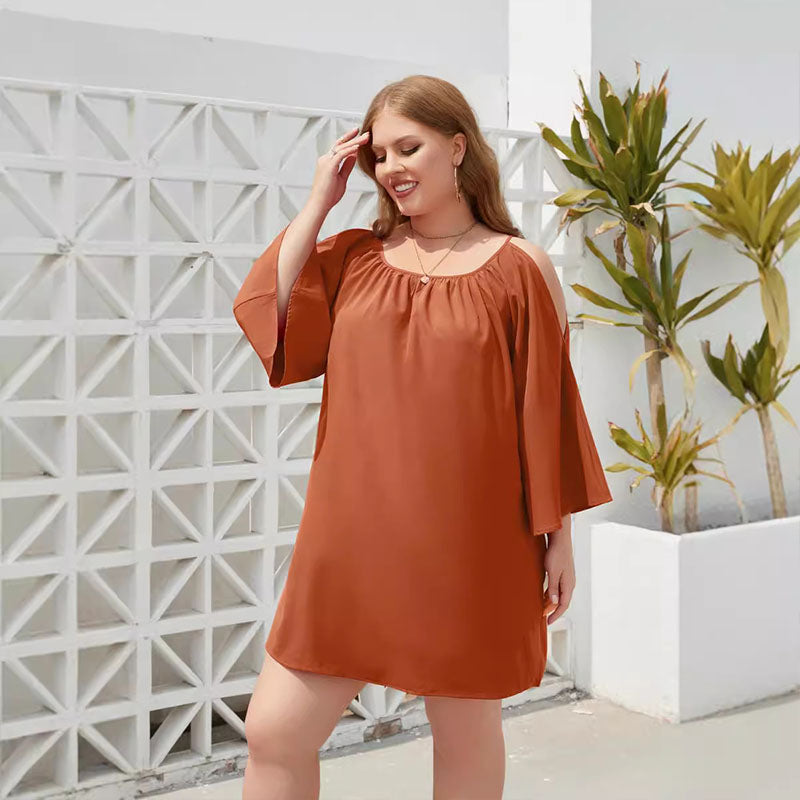 Casual Puff Sleeve Dress