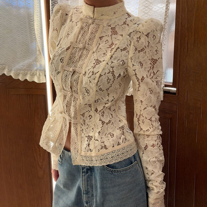 Hollow Lace Top