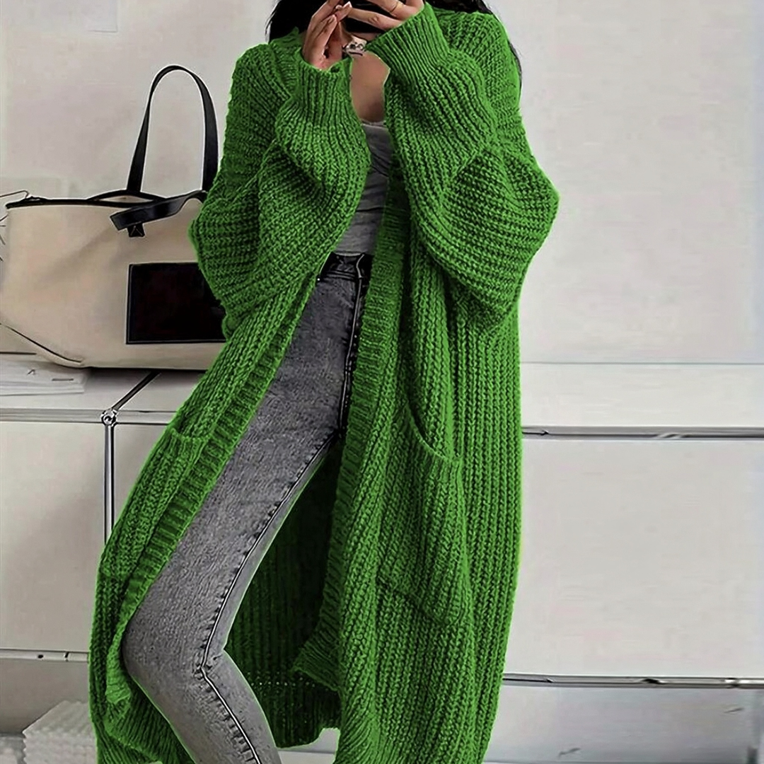 Oversized Chunky Knit Long Cardigan