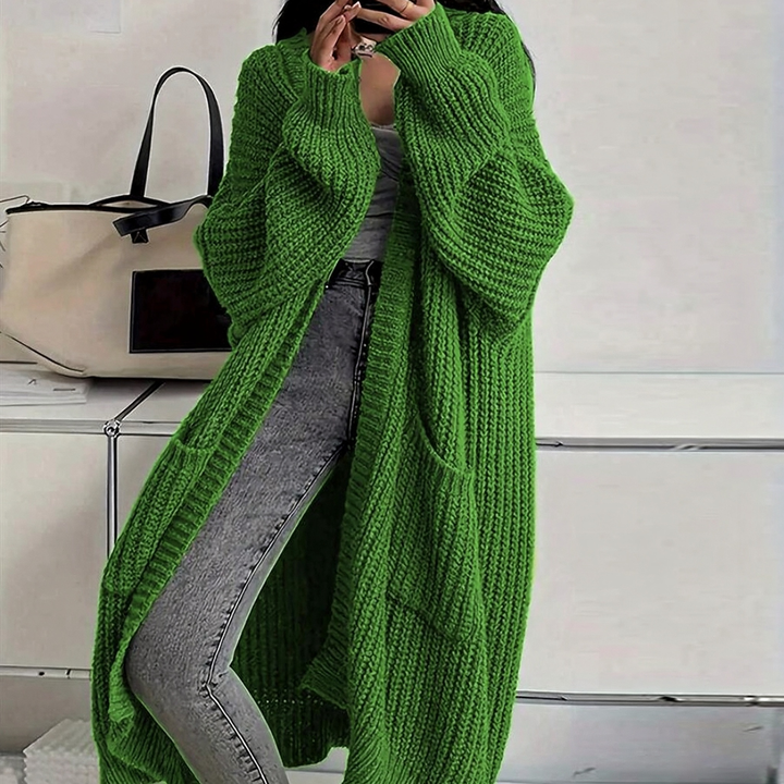 Oversized Chunky Knit Long Cardigan