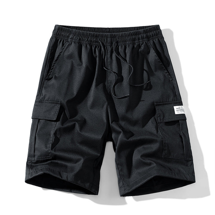 Solid color, simple, casual, and versatile five-point pants