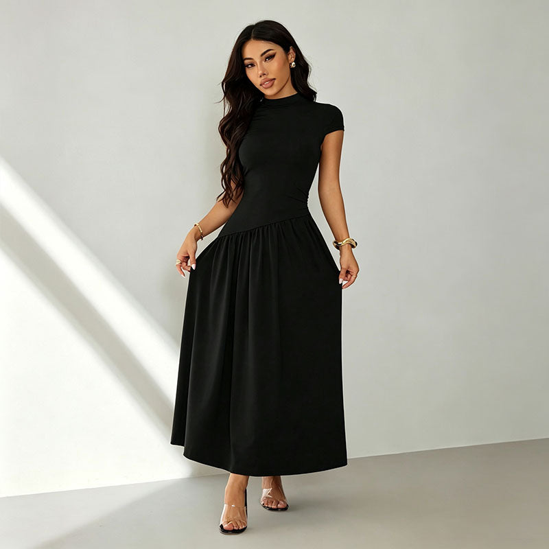 Slim-fit crew-neck dress