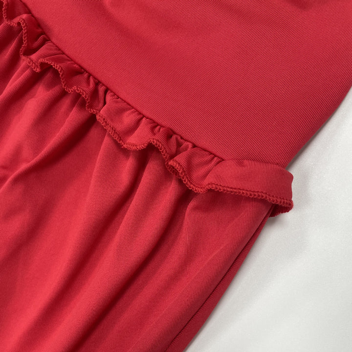 Halter Crop Top &amp;amp; Tiered Maxi Skirt Two-Piece Set