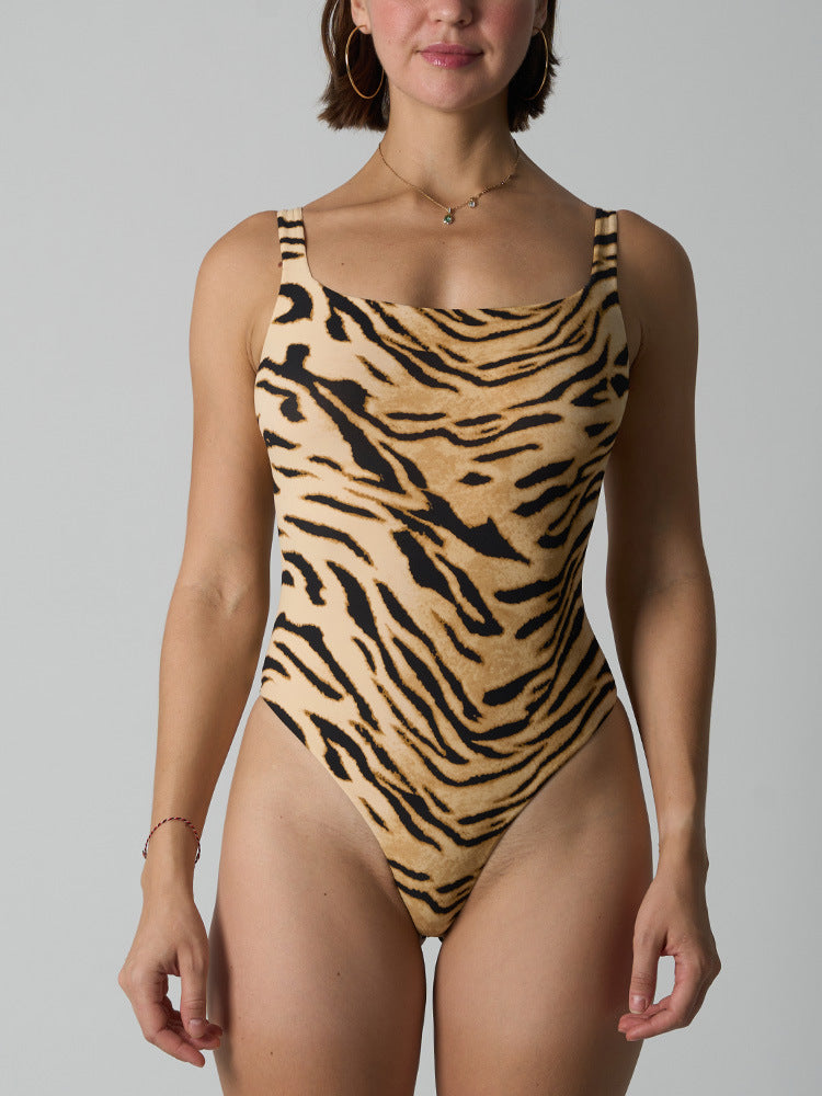 Bodysuits for Women Print Straped Bodycon Bodysuits