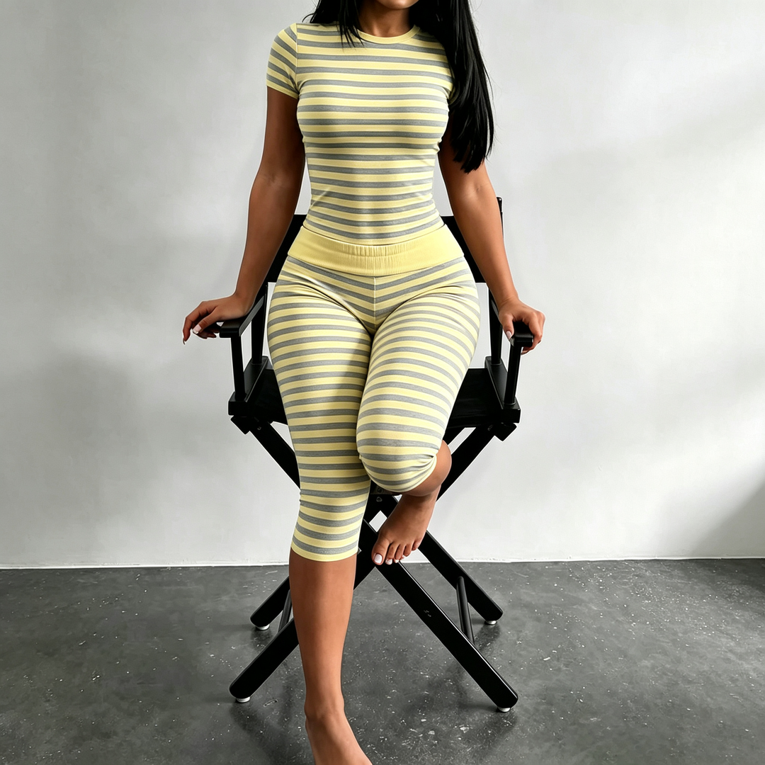 Striped two-tone home set