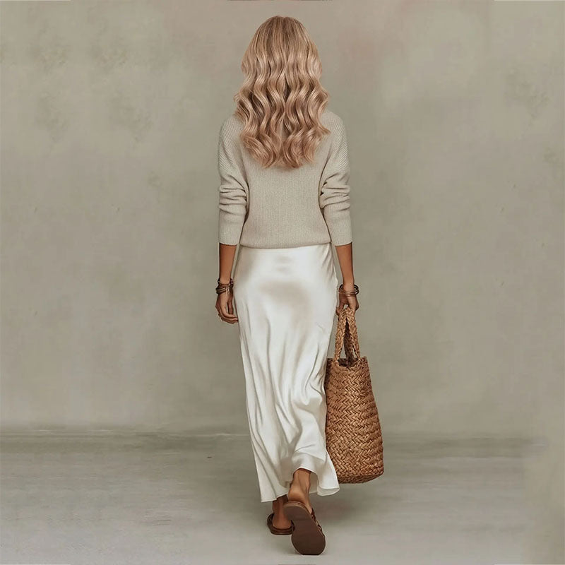 V-Neck Maxi Dress Set