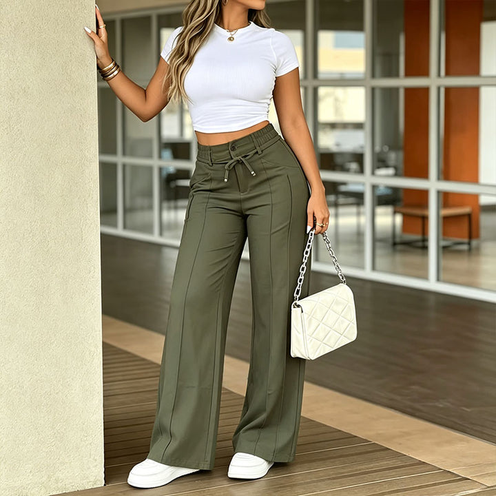 Women Cargo Wide Leg Pants