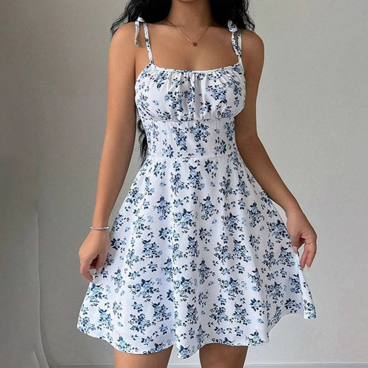 Waist-cinching A-line mini skirt